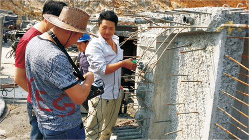 云南某高速公路進(jìn)行橋梁預(yù)應(yīng)力管道注漿檢測(cè)